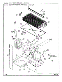 03 - Unit Compartment & System parts for Magic Chef Refrigerator RB150RLW / DG17A from AppliancePartsPros.com
