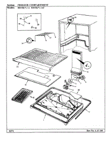 02 - Freezer Compartment parts for Magic Chef Refrigerator RB15KA-1A / BL02A from AppliancePartsPros.com