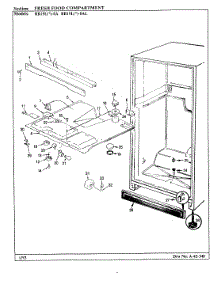 03 - Fresh Food Compartment parts for Magic Chef Refrigerator RB15LA-0A / BG06E from AppliancePartsPros.com