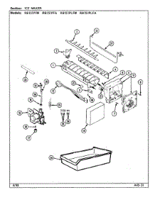02 - Ice Maker parts for Magic Chef Refrigerator RB151PLFW / DG12A from AppliancePartsPros.com
