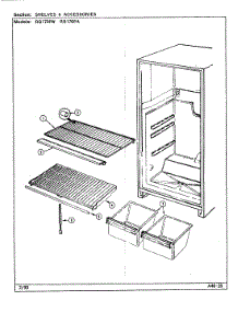 04 - Shelves & Accessories parts for Magic Chef Refrigerator RB170PW / DG25A from AppliancePartsPros.com