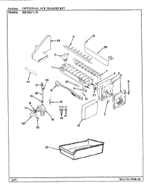 05 - Optional Ice Maker Kit parts for Magic Chef Refrigerator RB15KA-3S / BF20A from AppliancePartsPros.com