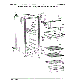 02 - Shelves & Accessories parts for Magic Chef Refrigerator RA14GN-1M from AppliancePartsPros.com