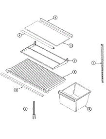 06 - Shelves & Accessories parts for Magic Chef Refrigerator RB153TV from AppliancePartsPros.com