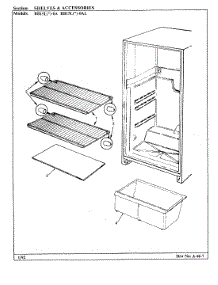 02 - Shelves & Accessories parts for Magic Chef Refrigerator RB15LN-0AL / BG07E from AppliancePartsPros.com
