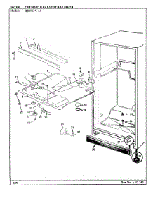02 - Fresh Food Compartment parts for Magic Chef Refrigerator RB15KN-1A / BG01E from AppliancePartsPros.com