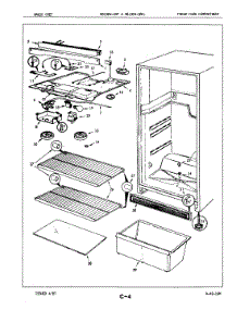 03 - Fresh Food Compartment parts for Magic Chef Refrigerator RB15EA2AF / 5E30A from AppliancePartsPros.com