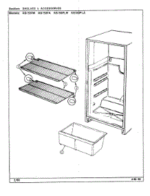 05 - Shelves & Accessories parts for Magic Chef Refrigerator RB150PLA / DG08A from AppliancePartsPros.com