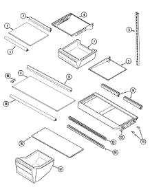 09 - Shelves & Accessories parts for Magic Chef Refrigerator CTF1923AAW from AppliancePartsPros.com