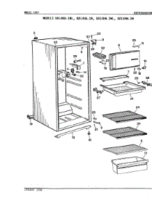 02 - Shelves & Accessories parts for Magic Chef Refrigerator RA14HA-1ML from AppliancePartsPros.com