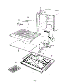 02 - Freezer Compartment parts for Magic Chef Refrigerator RB15EN-2A / 5C41A from AppliancePartsPros.com