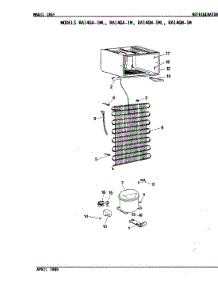 03 - Unit Compartment & System parts for Magic Chef Refrigerator RA14GN-1ML from AppliancePartsPros.com