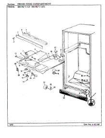 03 - Fresh Food Compartment parts for Magic Chef Refrigerator RB15KA-1AFL / BG12C from AppliancePartsPros.com