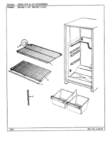 06 - Shelves & Accessories parts for Magic Chef Refrigerator RB15KA-1AFL / BG12C from AppliancePartsPros.com