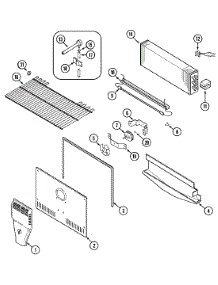 03 - Freezer Compartment parts for Magic Chef Refrigerator CTF1910DRW from AppliancePartsPros.com