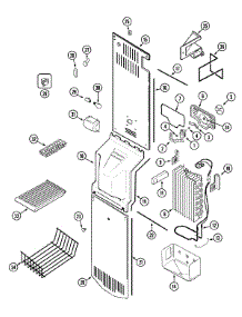 03 - Freezer Compartment parts for Magic Chef Refrigerator CSB2121ARA from AppliancePartsPros.com