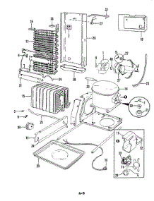 05 - Unit Compartment & System parts for Magic Chef Refrigerator CRD22EA-3A / 5M74A from AppliancePartsPros.com