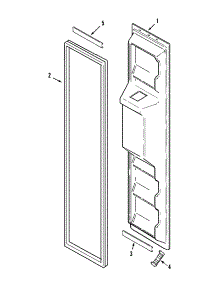 05 - Freezer Inner Door (Bisque) parts for Magic Chef Refrigerator CSD2123ARQ from AppliancePartsPros.com