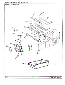 02 - Optional Ice Maker Kit parts for Magic Chef Refrigerator RB19KY-2A / CG58A from AppliancePartsPros.com