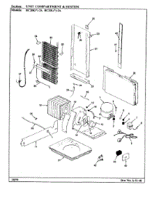 03 - Unit Compartment & System parts for Magic Chef Refrigerator RC20LN-2A / BS01A from AppliancePartsPros.com