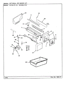03 - Optional Ice Maker Kit parts for Magic Chef Refrigerator RC20LY-2A / BS01G from AppliancePartsPros.com
