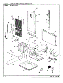 08 - Unit Compartment & System parts for Magic Chef Refrigerator RC20LA-3BW / BS08A from AppliancePartsPros.com