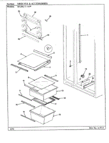 02 - Fresh Food Compartment parts for Magic Chef Refrigerator RC20LN-3AW / BS10C from AppliancePartsPros.com
