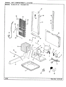 07 - Unit Compartment & System parts for Magic Chef Refrigerator RC20LA-2A / BS01G from AppliancePartsPros.com