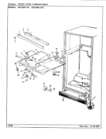 03 - Fresh Food Compartment parts for Magic Chef Refrigerator RB15MN-0A / CG06B from AppliancePartsPros.com