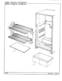 05 - Shelves & Accessories parts for Magic Chef Refrigerator RB15MN-0A / CG06B from AppliancePartsPros.com
