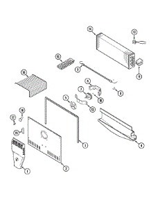 02 - Freezer Compartment (Bisque) parts for Magic Chef Refrigerator CTB1921ARQ from AppliancePartsPros.com