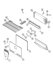 03 - Freezer Compartment parts for Magic Chef Refrigerator CTB1922ARA from AppliancePartsPros.com