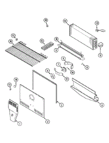 03 - Freezer Compartment parts for Magic Chef Refrigerator CTL1911DEW from AppliancePartsPros.com