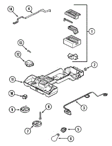 02 - Controls (Bisque) parts for Magic Chef Refrigerator CTB1922ARQ from AppliancePartsPros.com