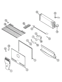 04 - Freezer Compartment parts for Magic Chef Refrigerator CTN1911GEW from AppliancePartsPros.com