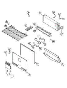 02 - Freezer Compartment parts for Magic Chef Refrigerator CTL1511AEW from AppliancePartsPros.com