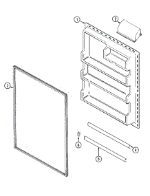 07 - Fresh Food Inner Door parts for Magic Chef Refrigerator CTF1922GRQ from AppliancePartsPros.com
