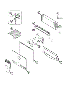 02 - Freezer Compartment parts for Magic Chef Refrigerator CTF1722ARA from AppliancePartsPros.com