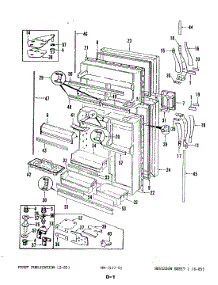 02 - Fresh Food & Freezer Door parts for Magic Chef Refrigerator C17N-2RNTP / 4D58A from AppliancePartsPros.com