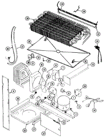 06 - Unit Compartment & System parts for Magic Chef Refrigerator RB214RFV / DG79A from AppliancePartsPros.com