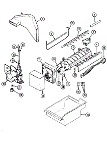 06 - Ice Maker Kit (Ice) parts for Magic Chef Refrigerator RB214RFA / DG80A from AppliancePartsPros.com
