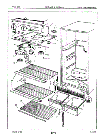 03 - Fresh Food Compartment parts for Magic Chef Refrigerator RB17EA-1A / 7C02A from AppliancePartsPros.com
