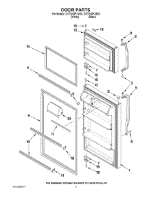 02 - Door Parts parts for Magic Chef Refrigerator C8TXNGFXW00 from AppliancePartsPros.com