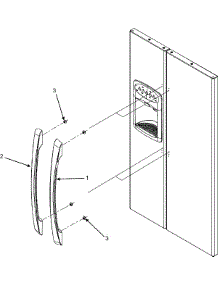 11 - Handles parts for Magic Chef Refrigerator CSD2610KRW from AppliancePartsPros.com