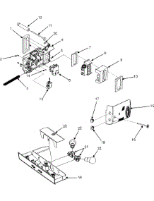 03 - Controls parts for Magic Chef Refrigerator CSD2610KRW from AppliancePartsPros.com