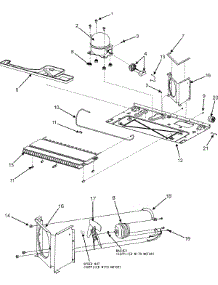 02 - Compressor / Cond Motor / Rear Rollers parts for Magic Chef Refrigerator CSD2610KRW from AppliancePartsPros.com