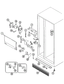 04 - Fresh Food Compartment parts for Magic Chef Refrigerator RC202TAV from AppliancePartsPros.com