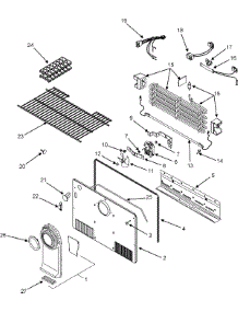 03 - Freezer Compartment parts for Magic Chef Refrigerator CTB1826ARU from AppliancePartsPros.com