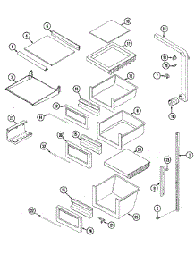 07 - Shelves & Accessories parts for Magic Chef Refrigerator RCE244TDM from AppliancePartsPros.com