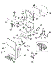 05 - Ice & Water Dispenser parts for Magic Chef Refrigerator RCE244TDV from AppliancePartsPros.com